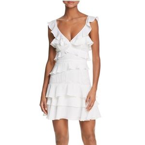Bardot ruffle dress